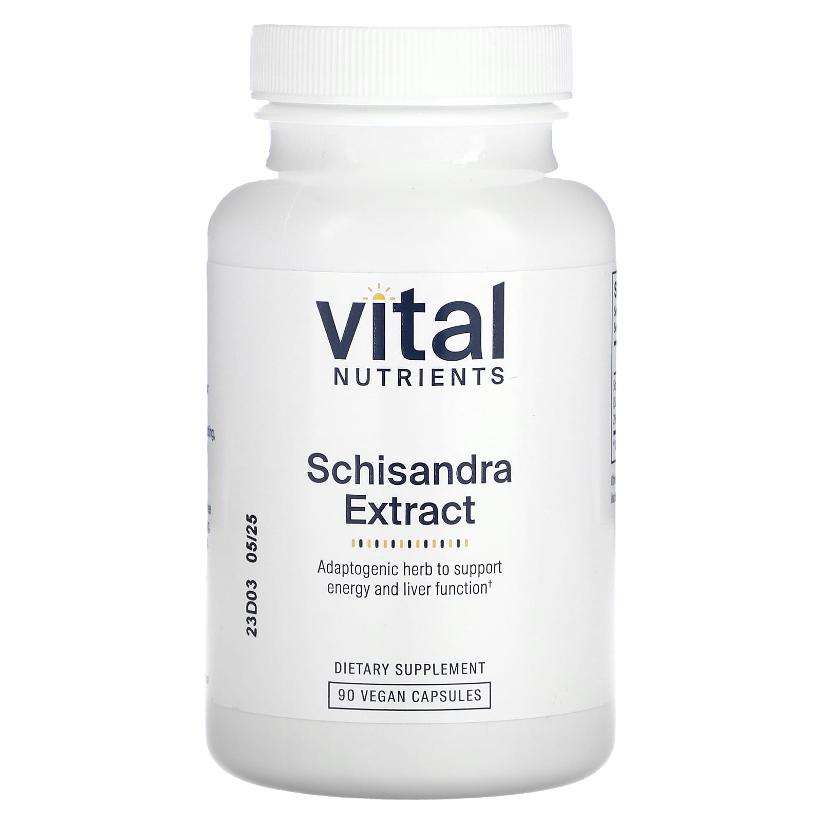 Vital Nutrients, Schisandra Extract, 90 Vegan Capsules UPC 693465251119 | HiLife Vitamins